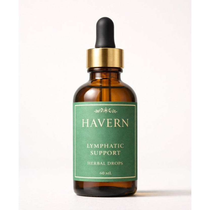 Havern lymphatic support drops 60ml amber dropper bottle