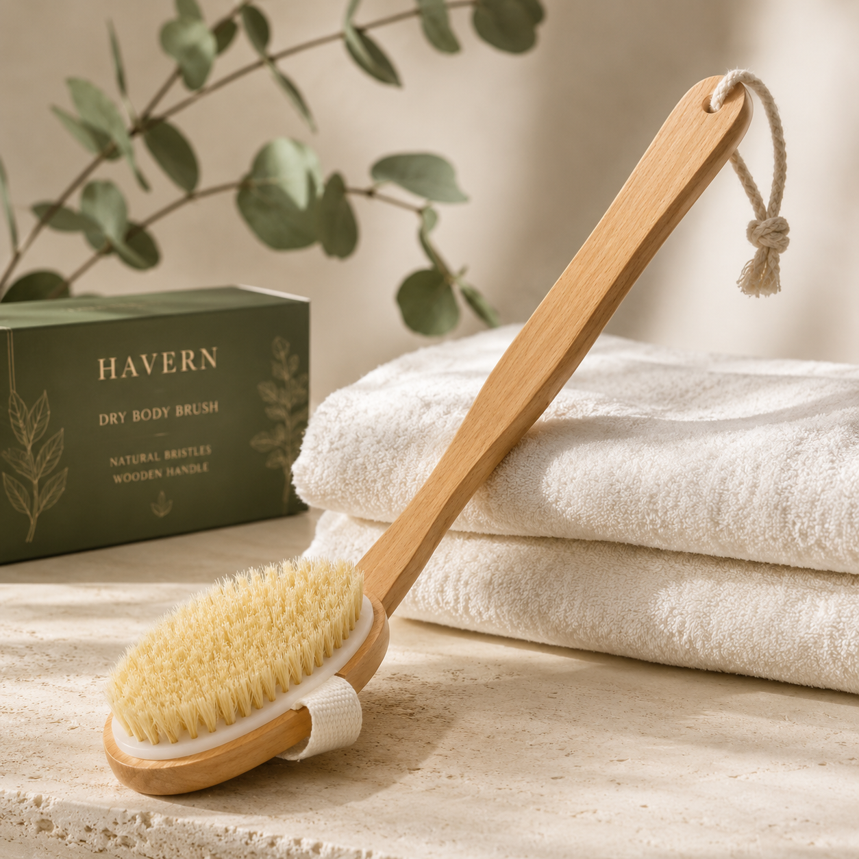Lymphatic dry body brush